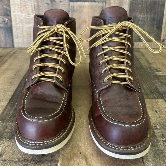 Red Wing 1907 Heritage Cooper Moc Toe Work Boots Mens 11.5 D - Picture 6 of 12